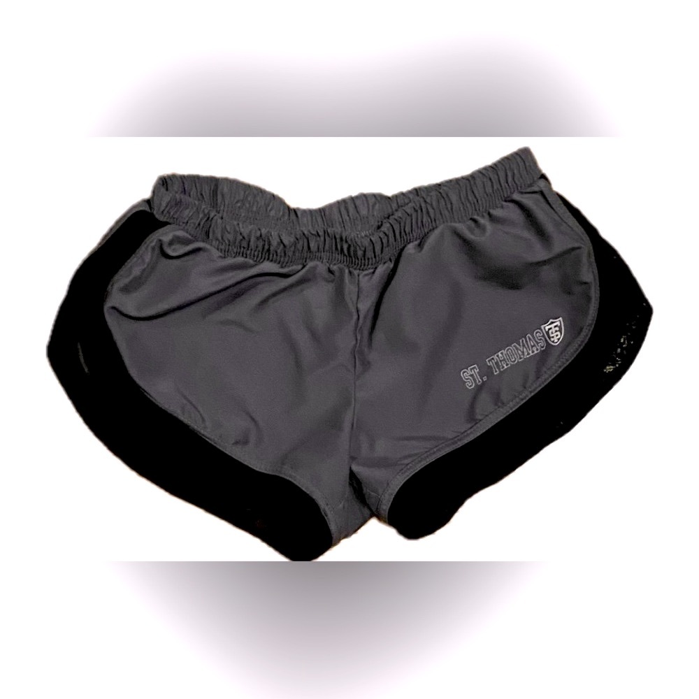 U-Trau St.Thomas University Grey/Black Short Running Shorts
